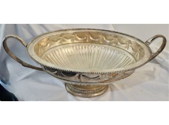 Decorative Silver Handled Urn