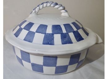 Covered Ceramic Serving Bowl