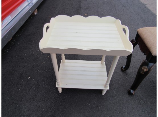 CREAM COLOR WOODEN TABLE
