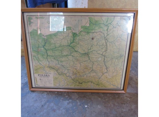 Polska Framed Map 1930