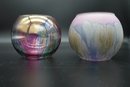 Glossy & Frosted Satin Rainbow Nouveau Art Glass Co. Reuven