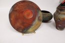 Rob Drexel Signed Raku Pottery Collection - Ethereal Glaze Artistry