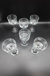 Set Of 6 Vintage Cocktail Glasses