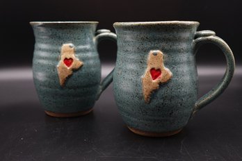 Handmade Ceramic Blue Main Mug By Shannon Wong Pottery