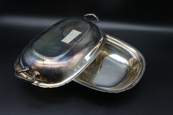 Silver Serving Dish With Lid