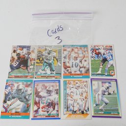 Vintage 1990s Miami Dolphins Football Cards Collection - NFL Memorabilia