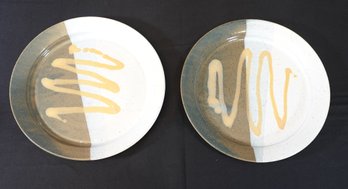 Signed Pottery Plates