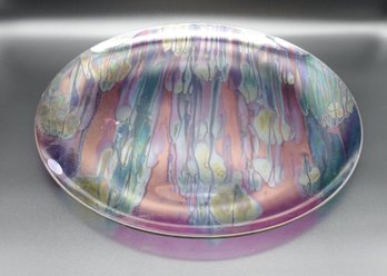 Glossy Rainbow Glass Nouveau Art Glass Co. Reuven Glass Hand Blown