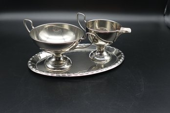 Silver-plated Cream And Sugar Markings In Pictures