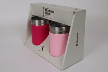 LAST ONE! Stanley Go Tumbler 2 Pack - Pink Vibes And Cool Melon 10oz, Vacuum Insulated
