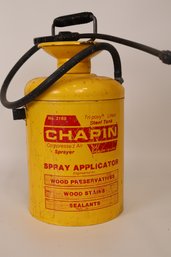 Chapin Vintage Yellow Metal Can Compressed Air Sprayer No. 3160