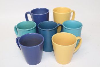 Chic Signature Housewares Incorporated Stoneware Mug Set - Eclectic Collection Of 7