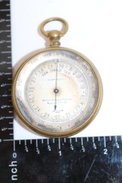 Early 20th-Century Tycos Pocket Barometer - Rain Change Fair Compensated, Merry Optical Co. Kansas City