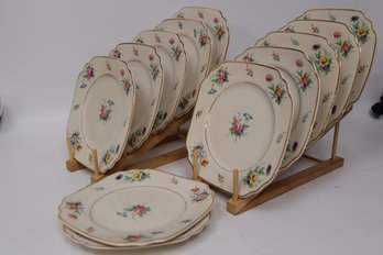 Vintage Aberdeen China 'Selma' Floral Salad Plates Set