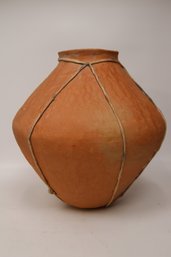 Handcrafted Mexican Terracotta Pottery Vessel - Rustic Home Decor