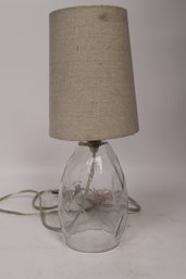 Artisan Textured Glass Open-Bottom Lamp  Rustic Elegance Meets Modern Chic
