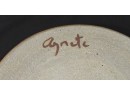 Stoneware Pottery Signed With Lid