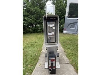 Vintage Original Pay Phone With New Replacement And Key