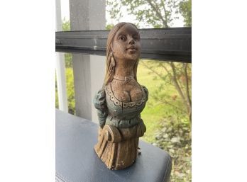 Antique Female Bust Nautical Ship Carving