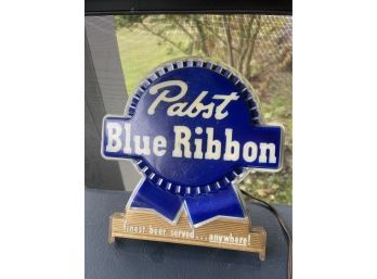 Vintage Pabst Blue Ribbon Bar Sign