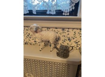 Sheep Statue And Coin Bank