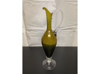 MCM Colored Glass Thin Pitcher