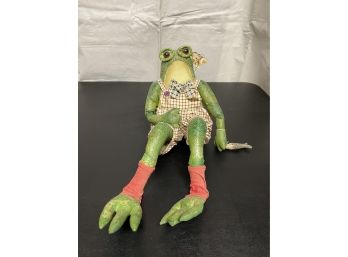 Kitchen Witch Frog Shelf Sitter