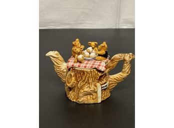 Vintage One Cup Teddy Bear Picnic Teapot