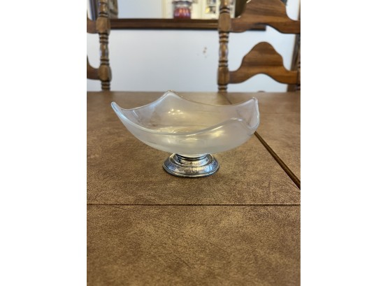 Glass Bowl With STERLING Base