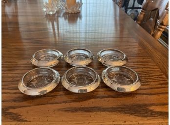 Antique STERLING 04 Frank M Whiting & Co Coasters
