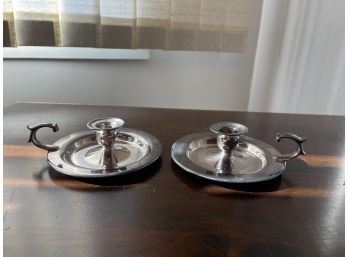 WM A ROGERS Matching Candlestick Holders