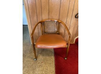 MCM Mid Century Burnt Orange Side Chair