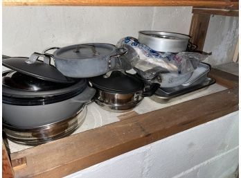 Pots And Pans Including Commercial Aluminum Pans