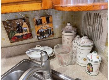 Vintage Kitchen Canisters And More