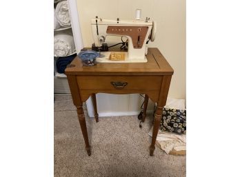 Sewing Machine Table With Singer Sewing Machine With Peddle