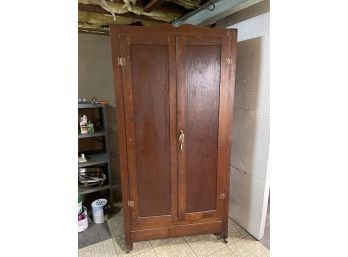 Antique Cedar Closet On Casters