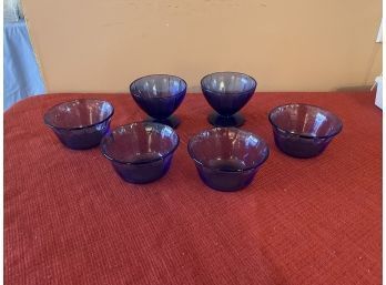 Vintage Pyrex Cobalt Blue Dessert Cups