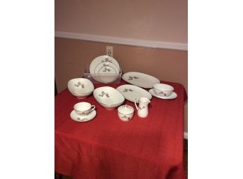 Noritake Service For 12 With Serving Pieces - See List