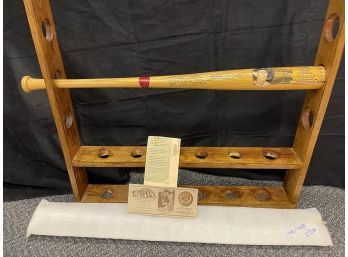 Signed Theodore Ted Williams Official Cooperstown Bat With Seal Certificate Of Authenticity COA #104
