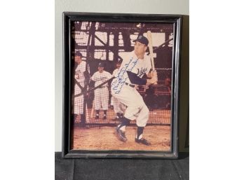 Signed & Framed MLB Sports Photo Hall Of Fame Duke Snider