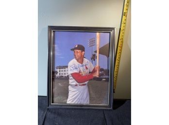 Signed & Framed MLB Sports Photo Hall Of Fame Stan Musial