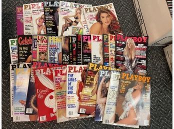 Box Of Playboy Magazines - See Photos