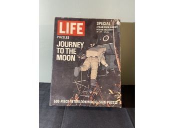 1969 LIFE Journey To The Moon Jig Saw Puzzle