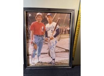 Signed & Framed MLB Sports Photo Hall Of Fame George Brett
