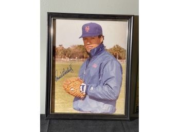Signed & Framed MLB Sports Photo Hall Of Fame Ron Darling