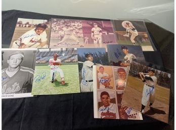 Signed Sport MLB Photos - Joe DiMaggio Nolan Ryan David Cone