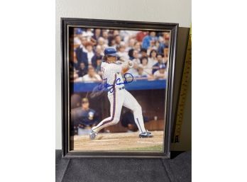 Signed & Framed Sports Photo MLB Gary Cartier