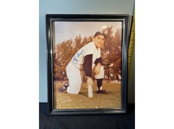 Signed & Framed MLB Sports Photo Hall Of Fame Yogi Bera