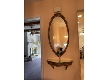 Vintage Mirror And Shelf