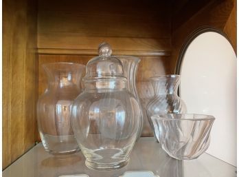 Vases And Lidded Jar
